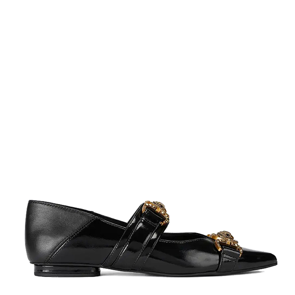 Ballerina slip on KURT GEIGER MANSION Point Slip on - Black Patent
