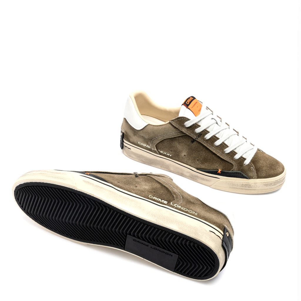 Sneaker CRIME LONDON 10072AA9 DECONSTRUCTED - Brown Flame
