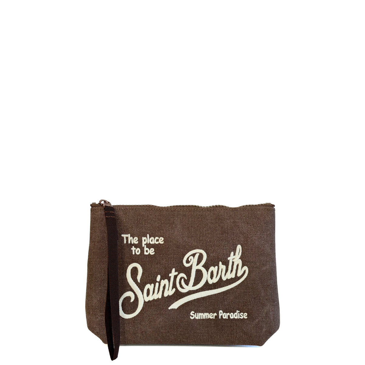 Pochette SAINT BARTH ALINE CANVAS 00246L - Marrone