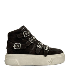 ASH STARMOON BUCKLE Platform Sneaker - Suede Bistro