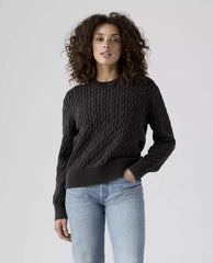 Pullover Boyfriend Cable Crew LEVI'S 0037S-0008 - Pirate Black