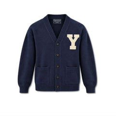 Cardigan lana CHESAPEAKE'S Yale - Navy