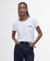 T-shirt con logo Kenmore BARBOUR LTS0671 - White