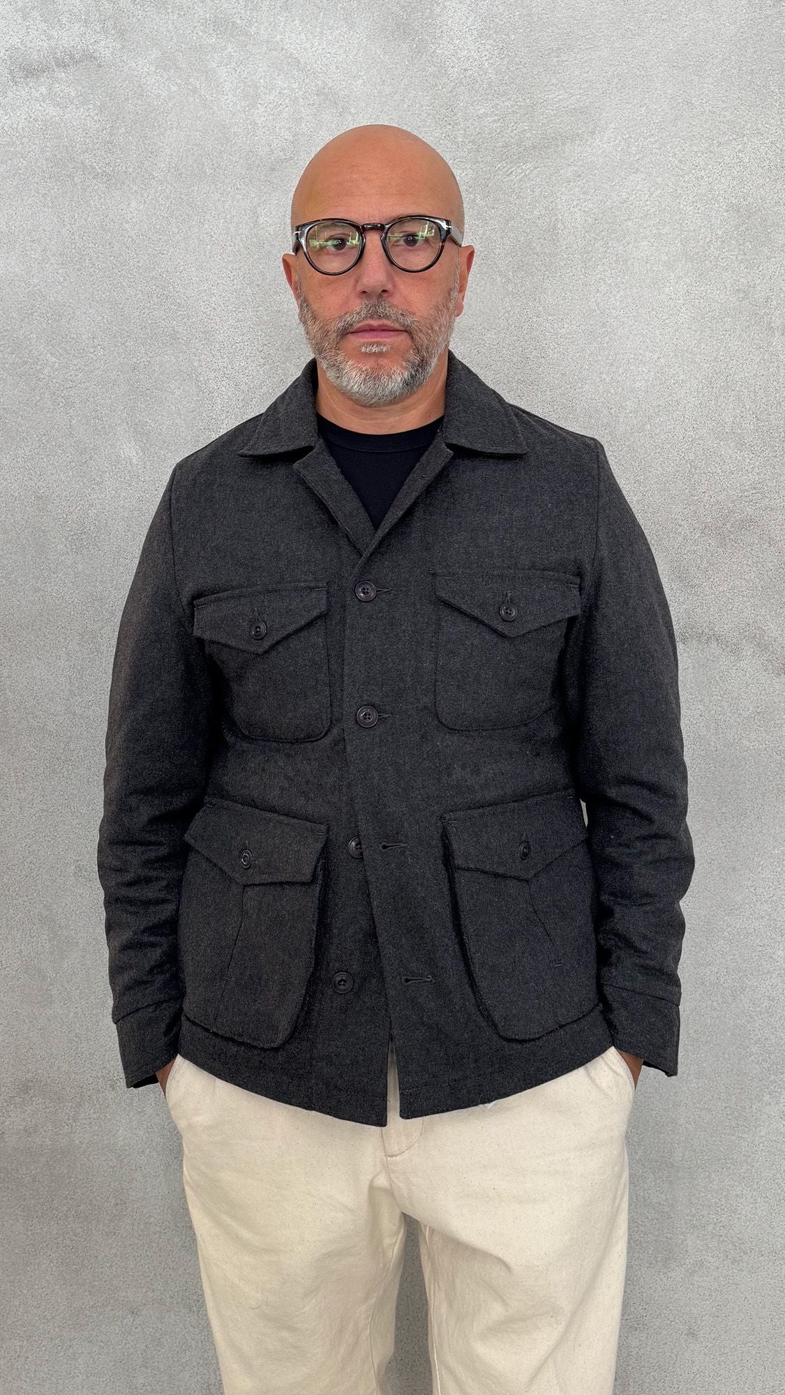 Giacchetto BLEEKER Utility Wool Smith 5022 - Grey