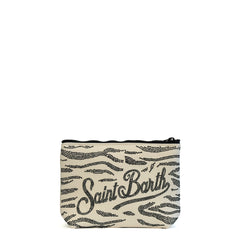 Pochette SAINT BARTH ALINE STRASS 00271L - Zebra