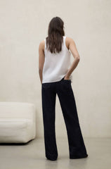 Camicia smanicata ECOALF RITA - White