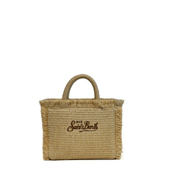 Borsa a mano SAINT BARTH VANITY MINI STRAW 02747L - Strass Marrone