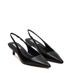 Slingback STEVE MADDEN KARI - Black Leat
