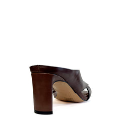 Sandalo con tacco MISS OLIVIA LINDA - Coffee