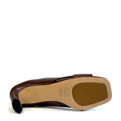 Sandalo con tacco MISS OLIVIA LINDA - Coffee