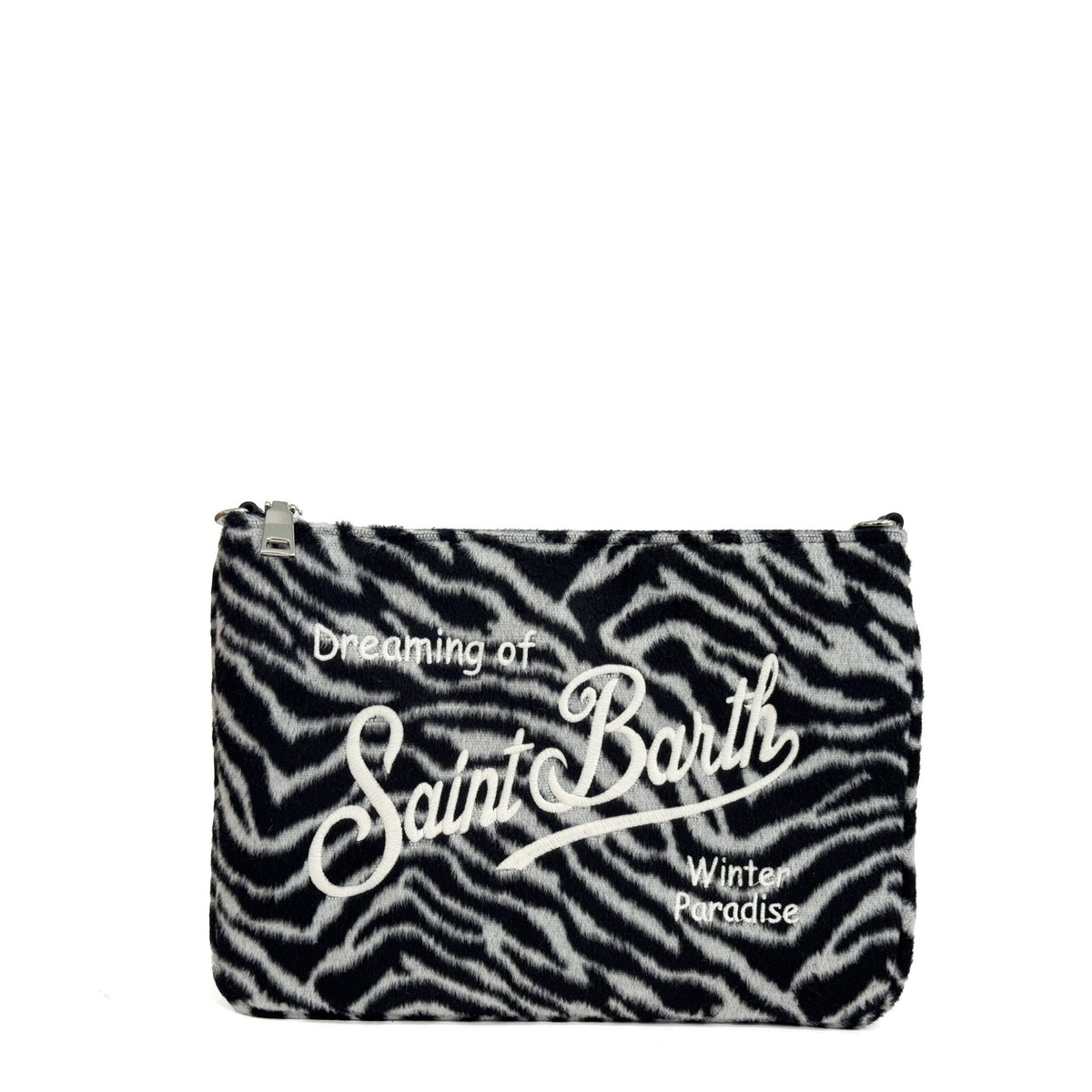 Pochette SAINT BARTH PARISIENNE FELT - Zebra 00269I