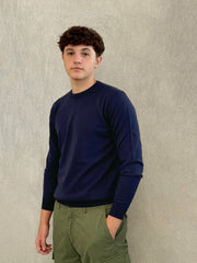 MASQ M1000 14 0650 Crewneck Sweater - Blue