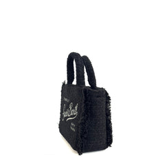 Borsa a mano SAINT BARTH VANITY MINI TWEED - Nero 00207I