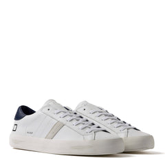 Sneaker  D.A.T.E. HILL LOW CALF - White-Blue