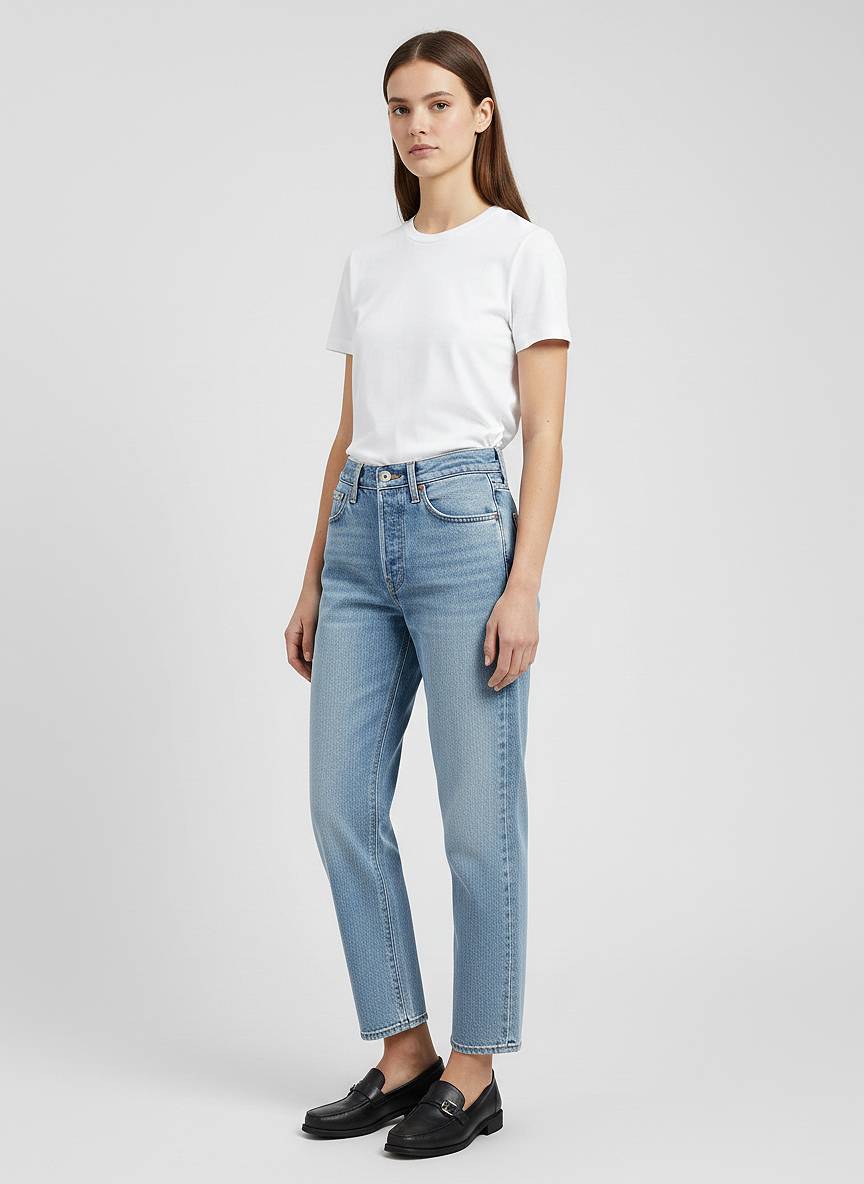 Jeans CYCLE Bella mid rise mom fit - Sky Blue