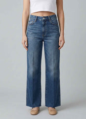 Jeans THE NIM DEBBIE CROP Woman - Mid Dark