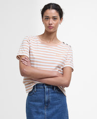 T-shirt Ferryside a righe BARBOUR LML0890 - Toast