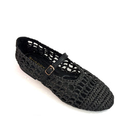 Ballerina SHADDY 251375 rafia - Black