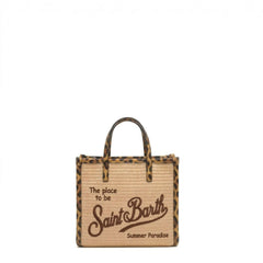 Borsa a mano SAINT BARTH VIVIAN MINI STRAW 02781L - Leopard