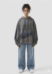 Felpa Riders GCDS - Anthracite/Lilac