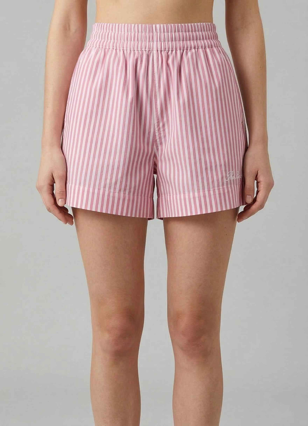 Short SAINT BARTH MEAVE - Cotton Stripes 01365L Bianco/Rosa