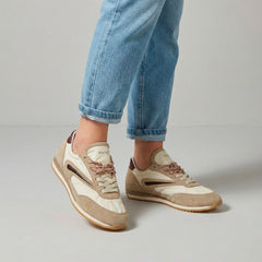 Sneaker D.A.T.E. ATHLETA BALLET COLORED - Ivory