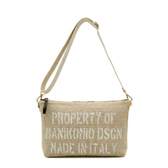 Big Pochette MANIKOMIO 2 PROJECT COTTON STRIPE - Yellow