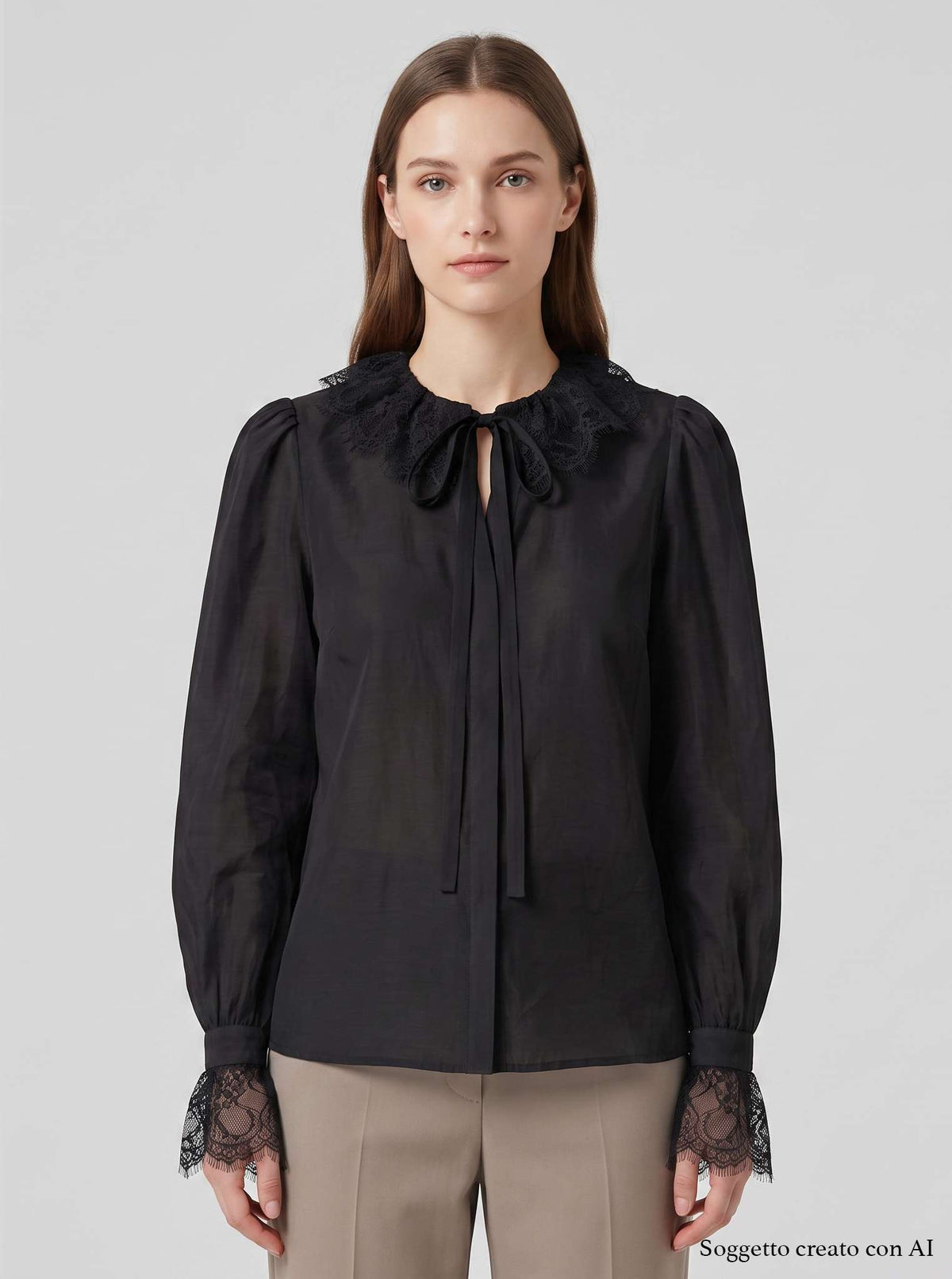 Camicia pizzo TWINSET ACTITUDE 2232 - Nero