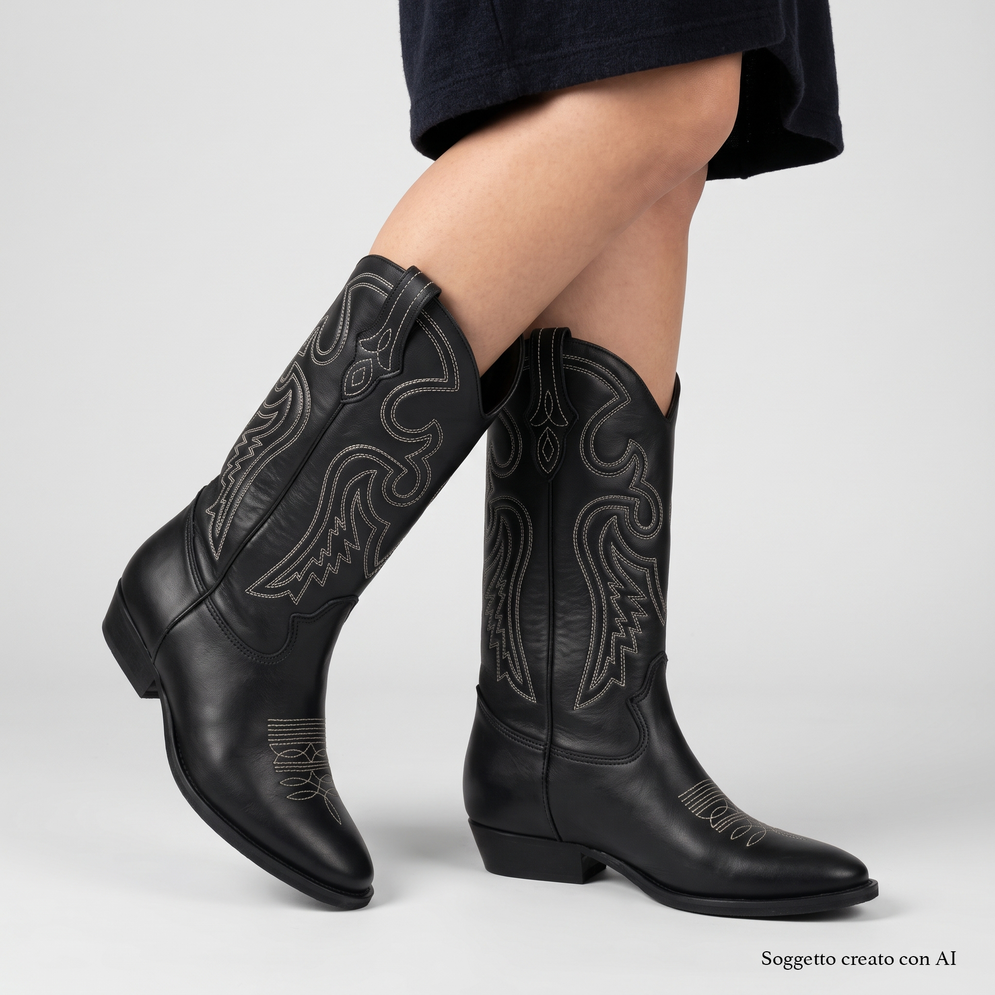 Texano REBELYA DURANGO - Vitello Nero