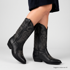 Texano REBELYA DURANGO - Vitello Nero