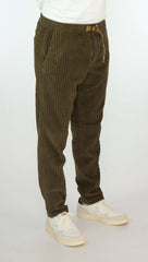 Pantalone velluto WHITE SAND 23WSU66 311 Verde Militare - Sergio Fabbri