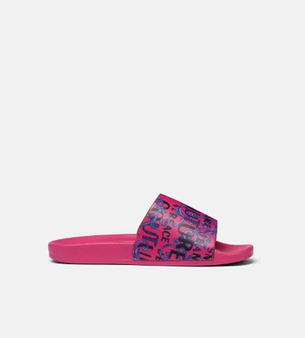 Burgundy versace slippers hotsell