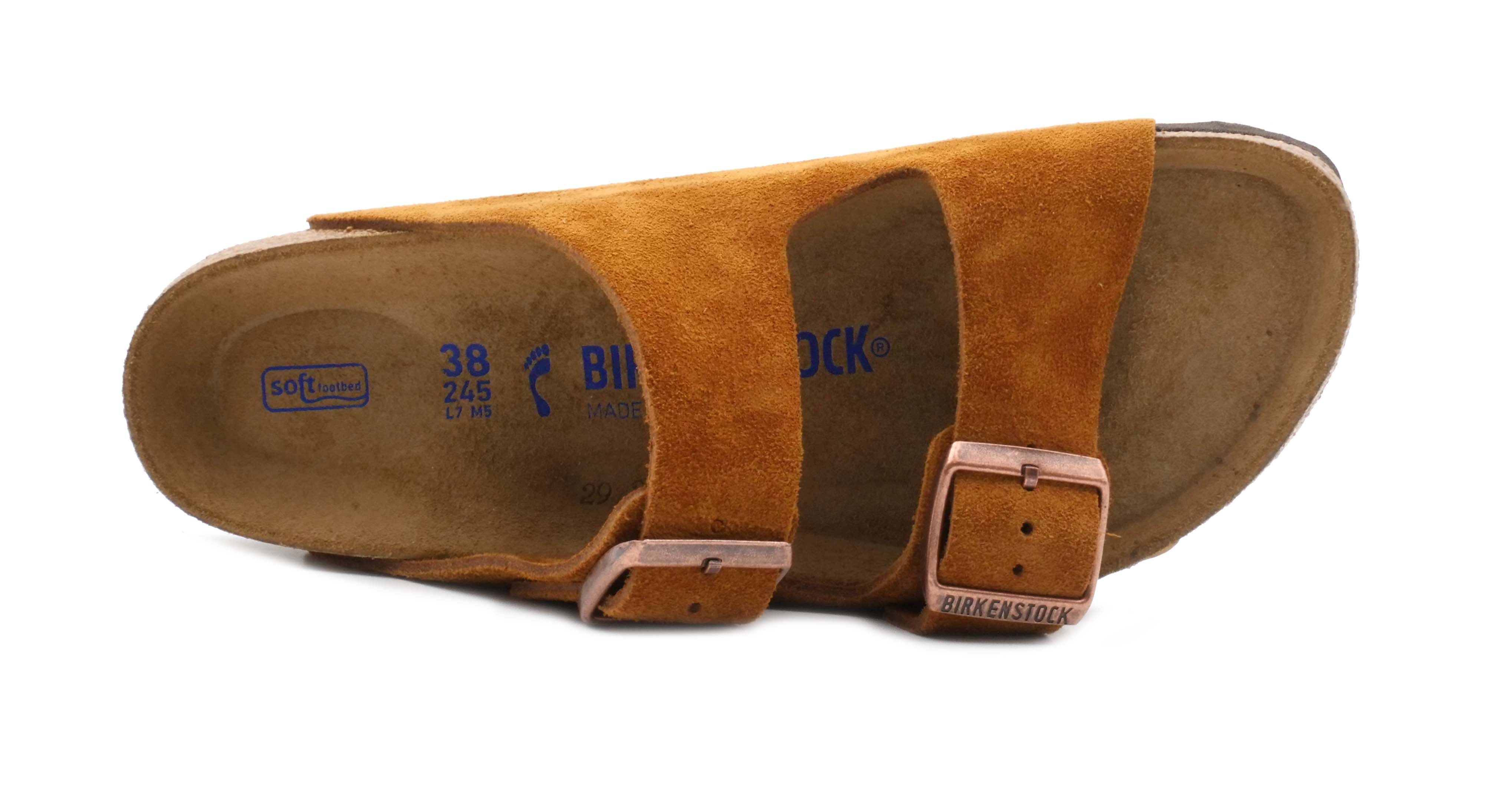 Slipper BIRKENSTOCK Arizona SFB Mink Suede Leather 1009527
