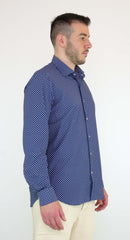 Camicia ALEA DAN88L0 1156-41 Blu scuro/Bianco - Sergio Fabbri