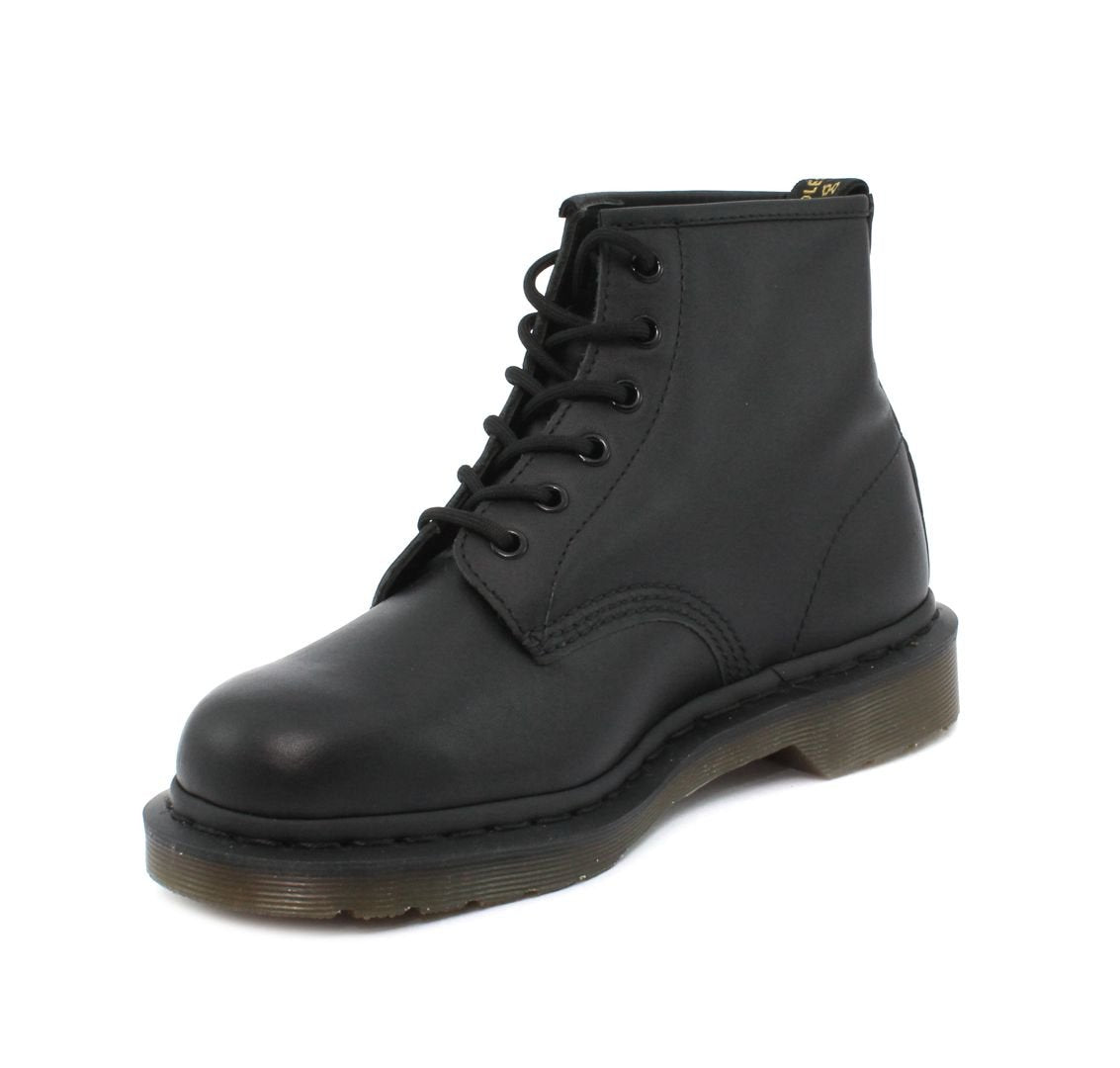 Anfibio DR MARTENS 101 NAPPA BLACK - 6 EYE BOOT - Sergio Fabbri