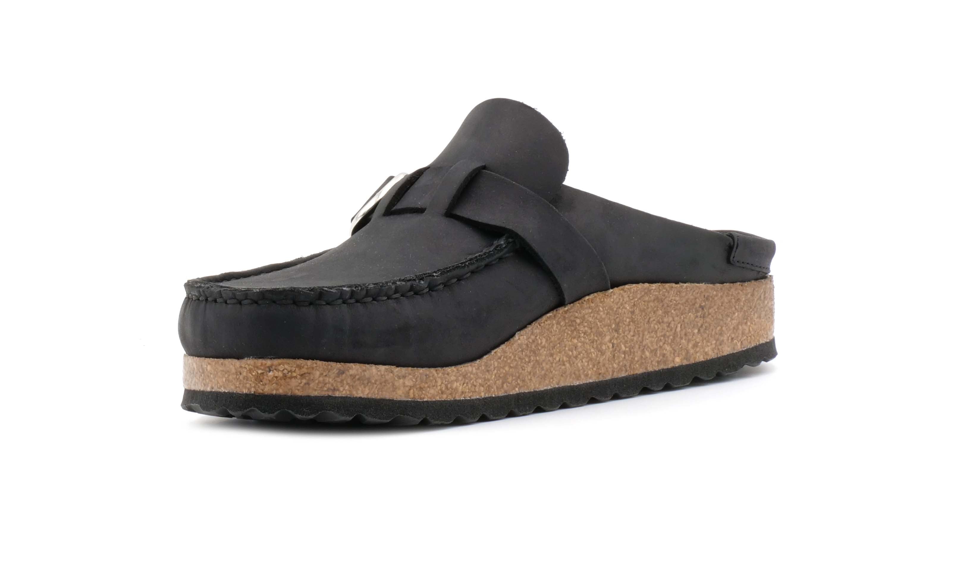 Sabot BIRKENSTOCK BUCKLEY Oiled Black 1024942 - Sergio Fabbri