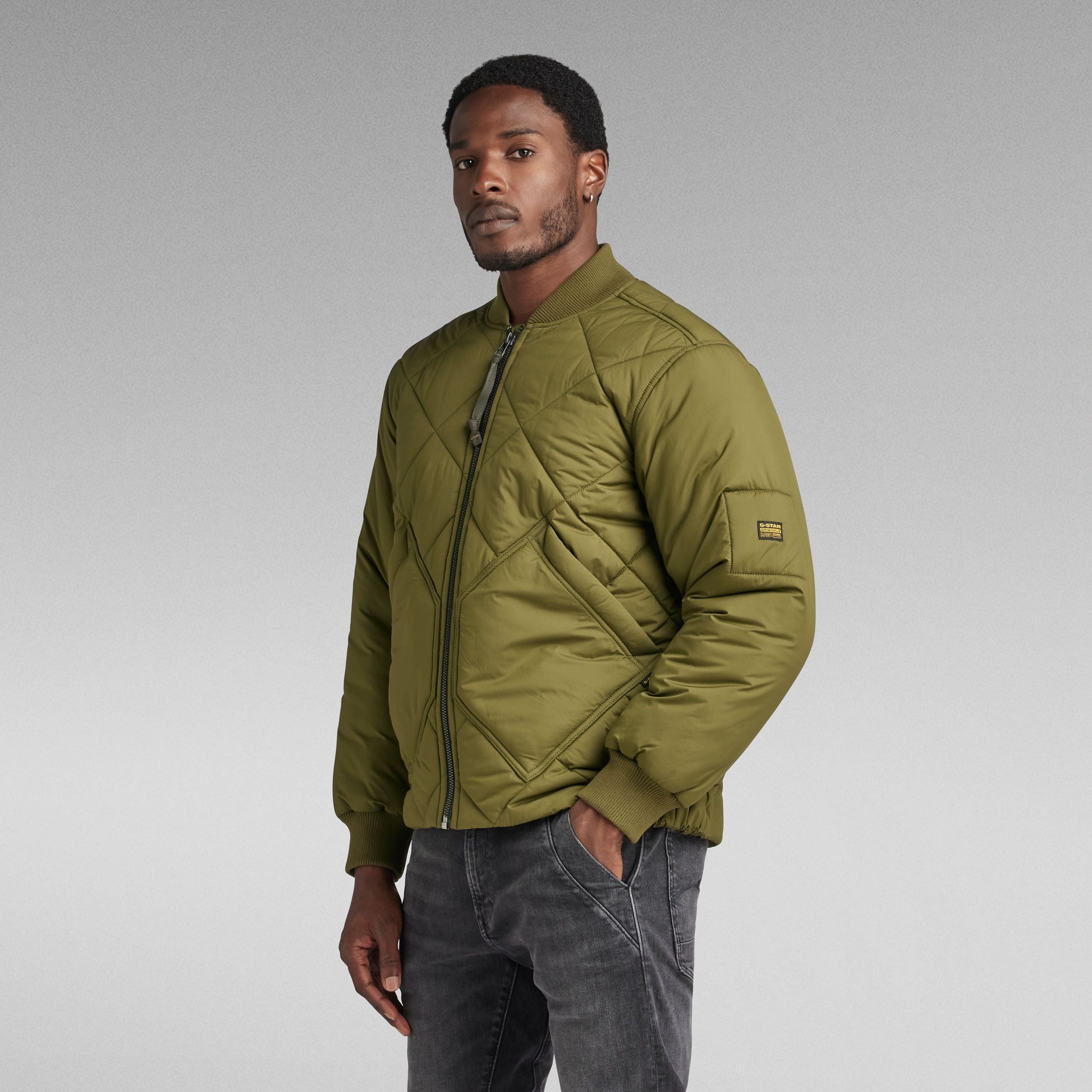 Bomber Diamond Quality G-STAR D23963-D199 - Dark Olive - Sergio Fabbri