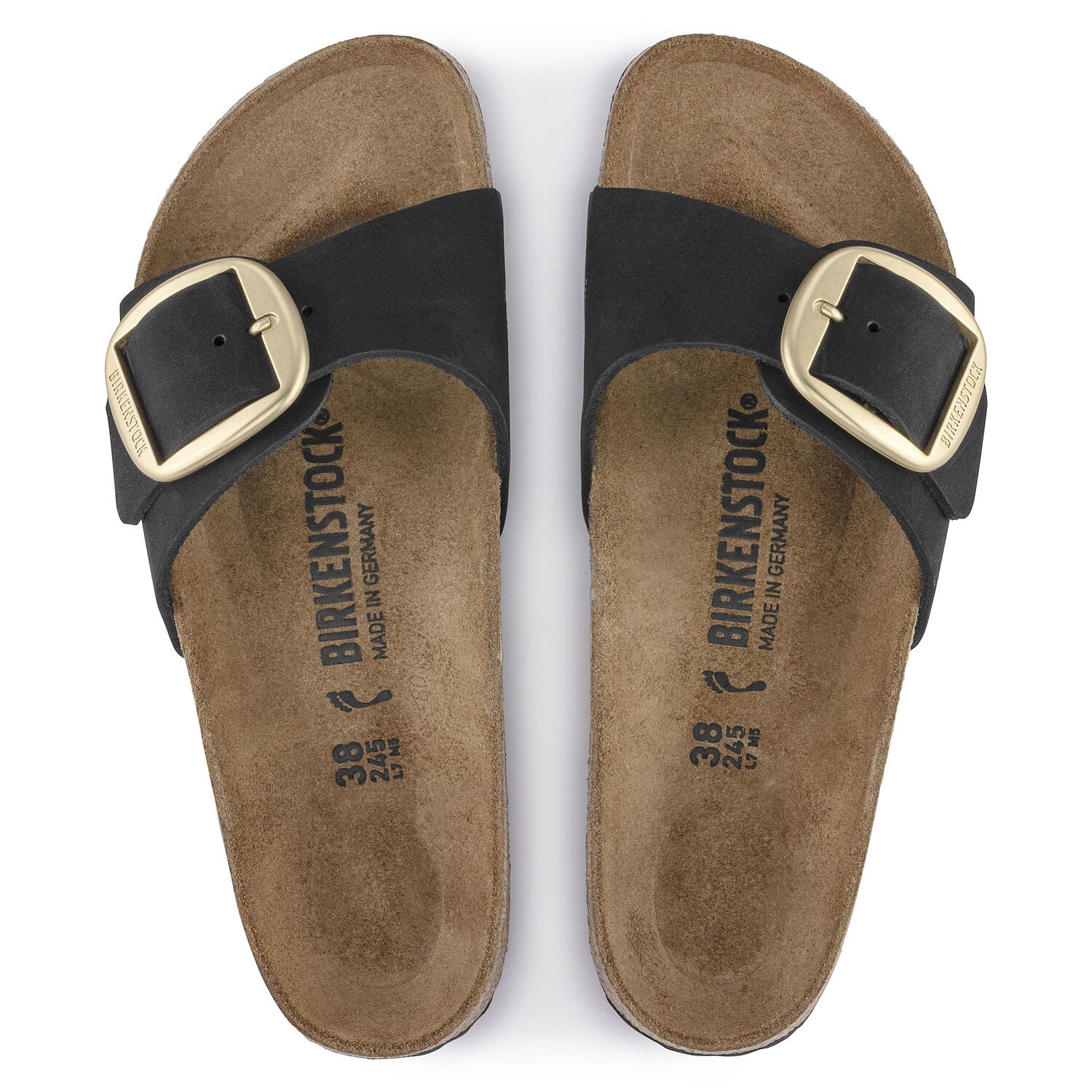 Ciabatta BIRKENSTOCK Madrid Big Buckle 1023373 - Nubuck Black - Sergio Fabbri