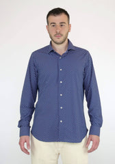 Camicia ALEA DAN88L0 1156-41 Blu scuro/Bianco - Sergio Fabbri