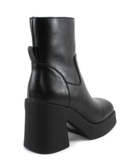Stivaletto STEVE MADDEN UNIVERSITY BLACK LEATHER - Sergio Fabbri