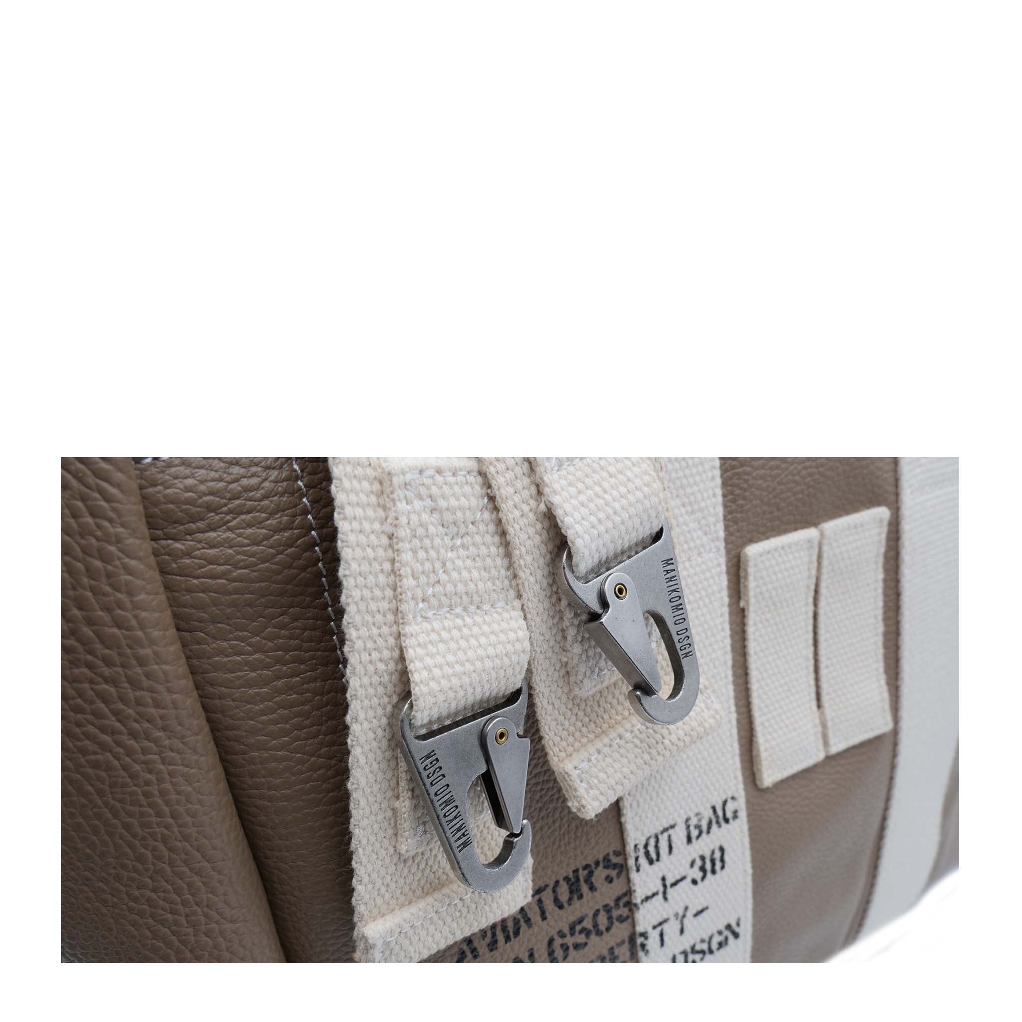 Borsa MANIKOMIO AN6505-1- 38 LEATHER - TAUPE - Sergio Fabbri