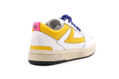 Sneaker HTC Starlight Vintage Low Woman - White/Yellow - Sergio Fabbri