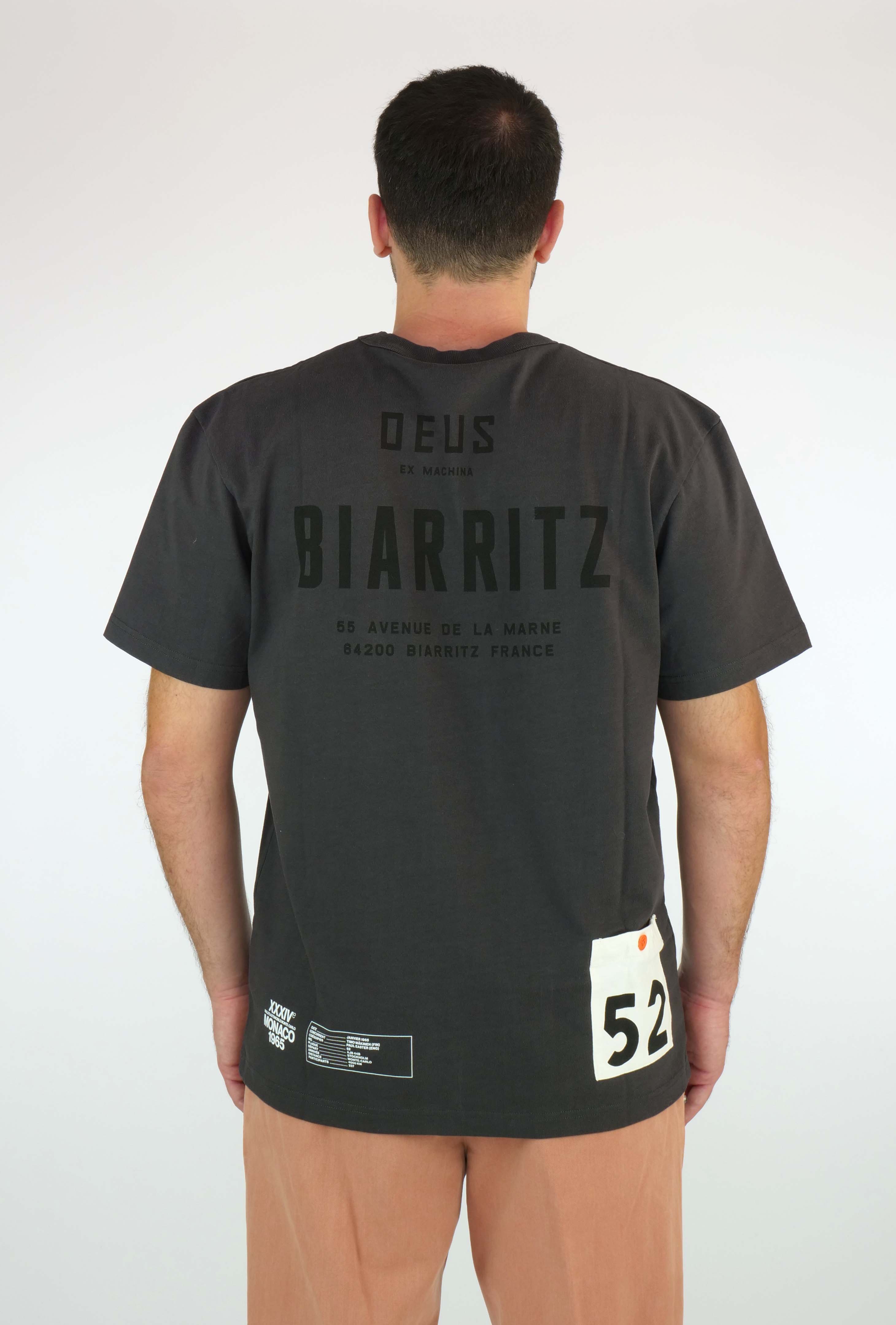 T-shirt DEUS EX MACHINA DMF231122A Biarritz Address - Antracite
