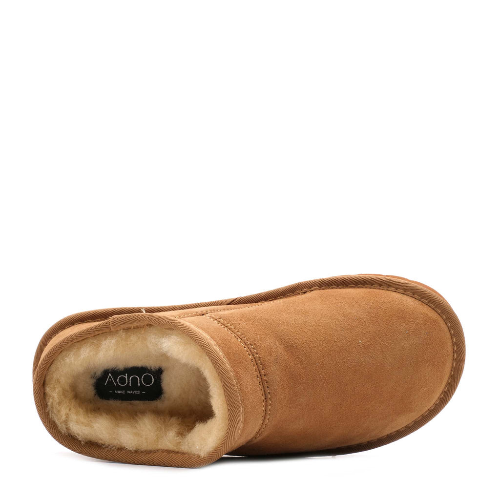 Ciabatta ADNO Lull slide 5.0 Sheep Skin - Chestnut price online