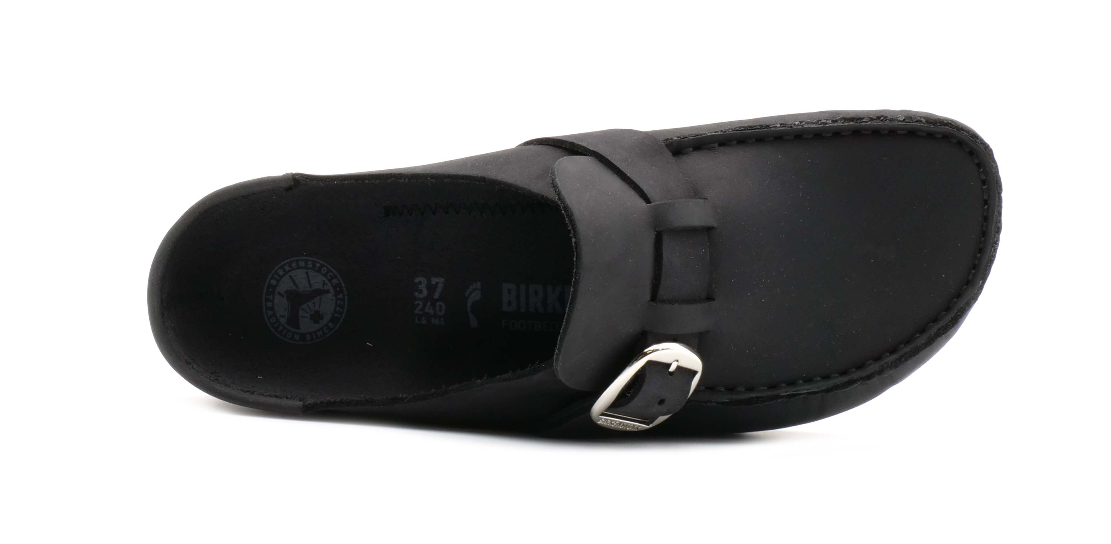 Sabot BIRKENSTOCK BUCKLEY Oiled Black 1024942 - Sergio Fabbri