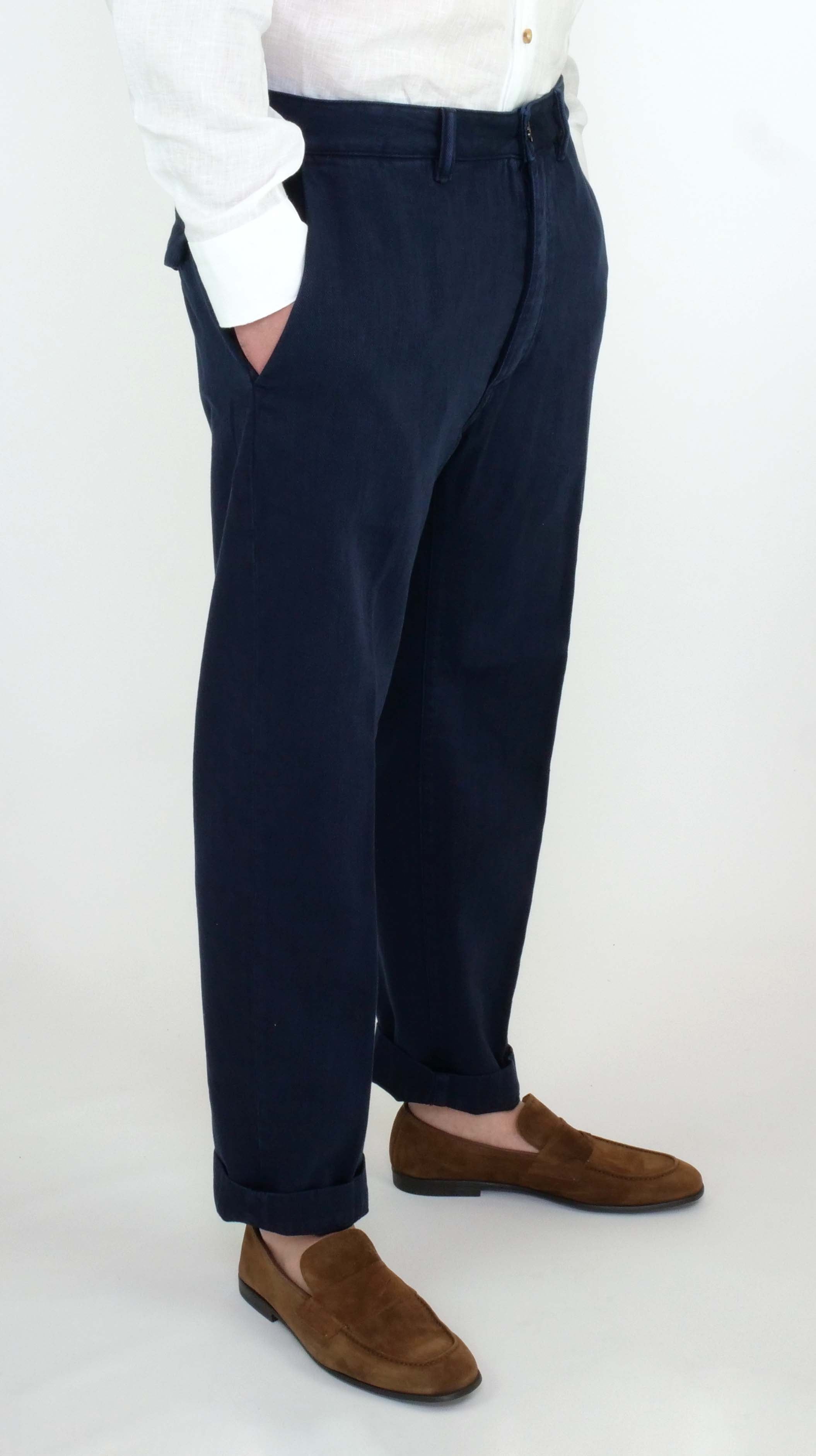 Chino Uomo NINE IN THE MORNING Tim - Blu Navy - Sergio Fabbri