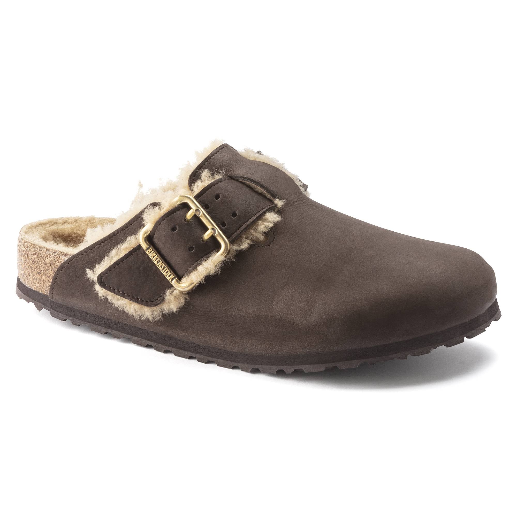 Ciabatta BIRKENSTOCK Boston Bold Shearling 1023317 - Espresso - Sergio Fabbri