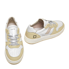 Sneaker  D.A.T.E. COURT 2.0 SOFT WHITE- YELLOW