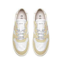 Sneaker  D.A.T.E. COURT 2.0 SOFT WHITE- YELLOW