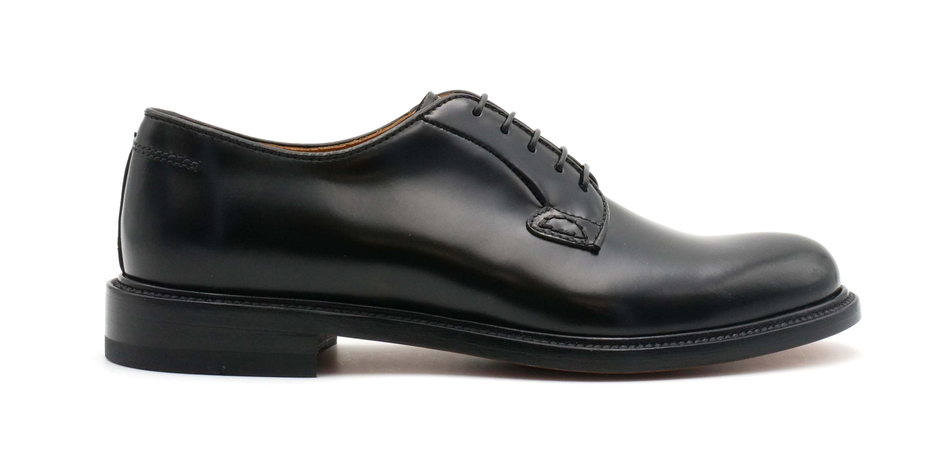Mille885 Polished Black Low-Cut Lace-Up Shoes - NWT SIENA MILLE 885 lace-up shoes in leather and studs - MILLE  main image 2